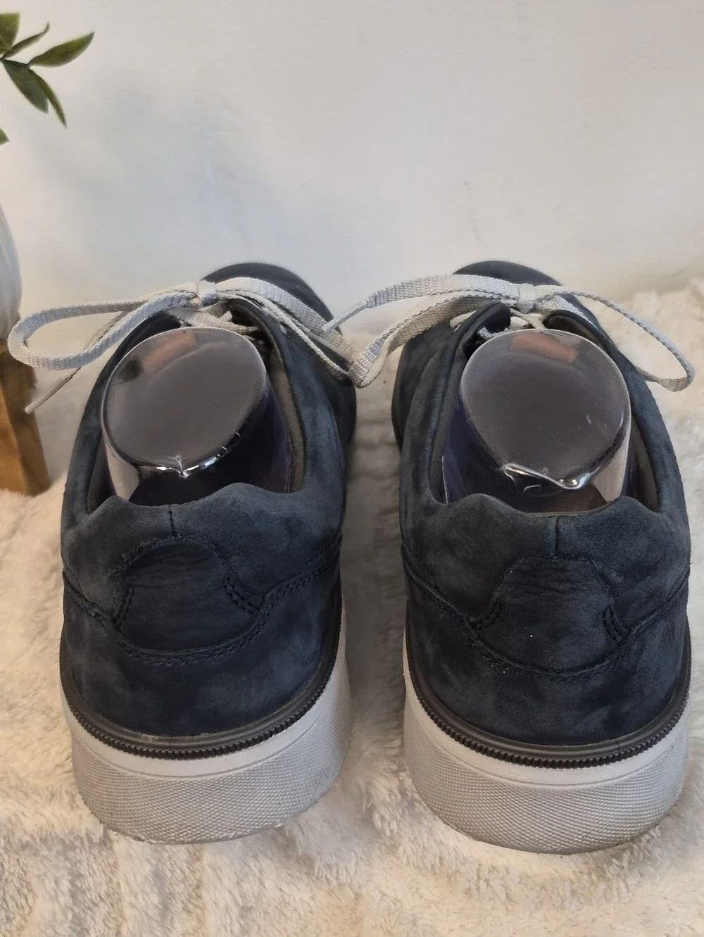 Johnston & Murphy XC4 Foust Sneakers Blue Leather Lace-Up Waterproof Men's Sz 12